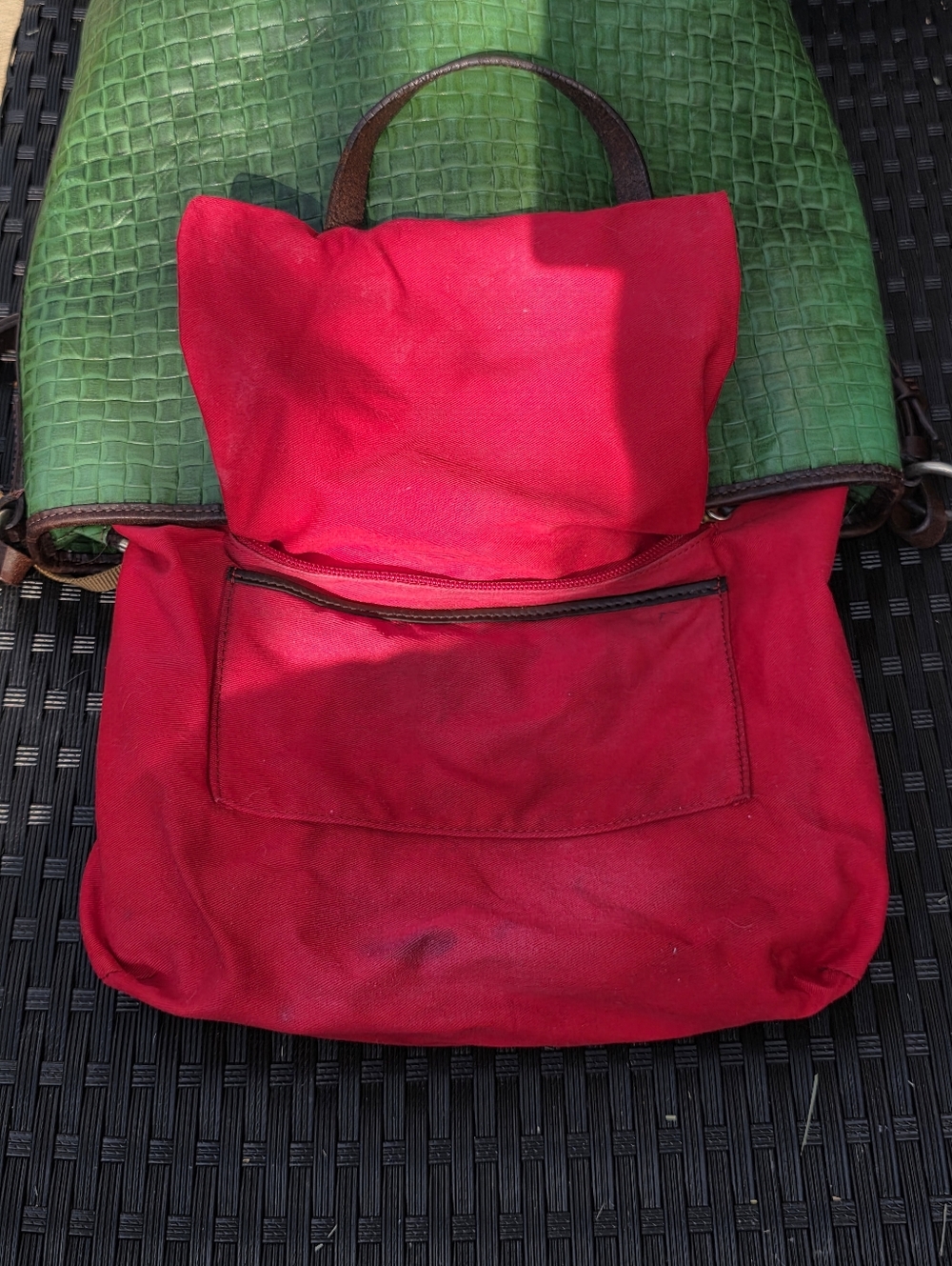 Dooney & Bourke Beguiling Shamrock Green Woven Tote and Matching Large Wristlet - Picture 10 of 16